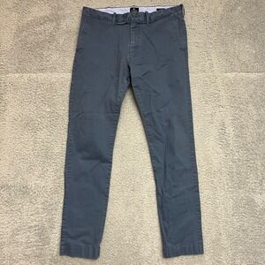 J Crew Chino Pants Mens 32x32 Blue Driggs Flex Slim Fit Stretch Cotton Casual